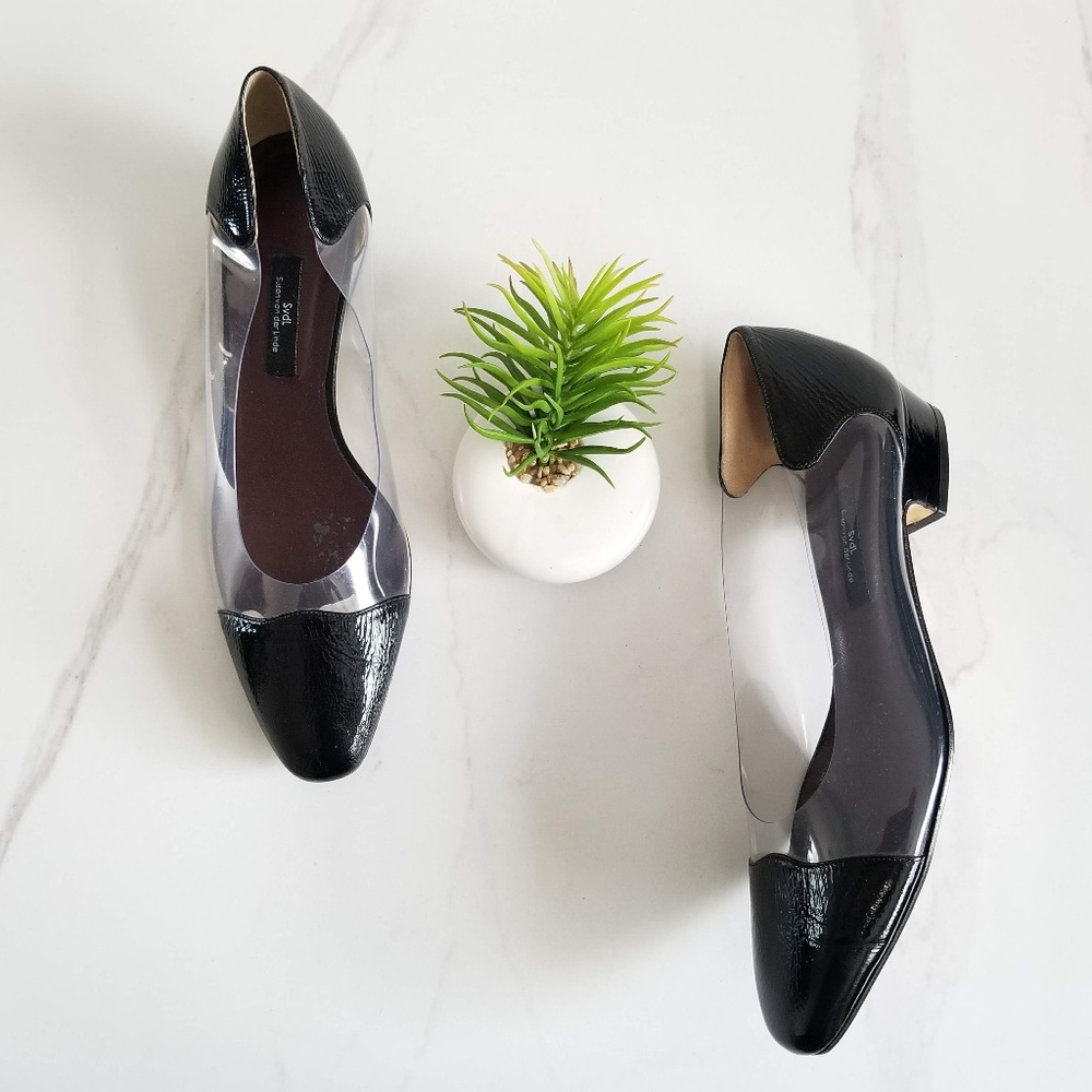 Susan van der Linde Low Heels Pumps Clear Black